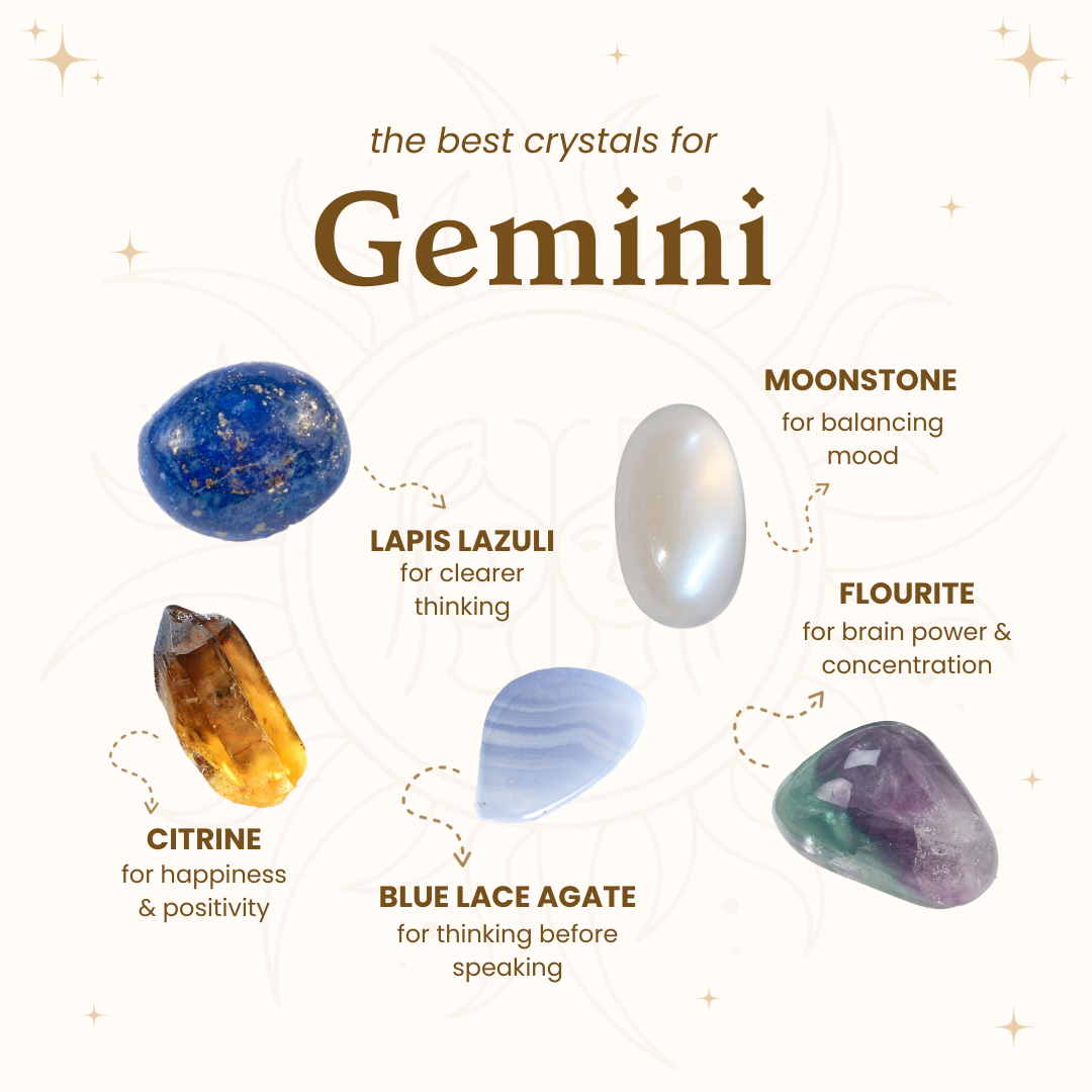 Boost Gemini Traits: Top Crystals for Mastering Communication & Curiosity