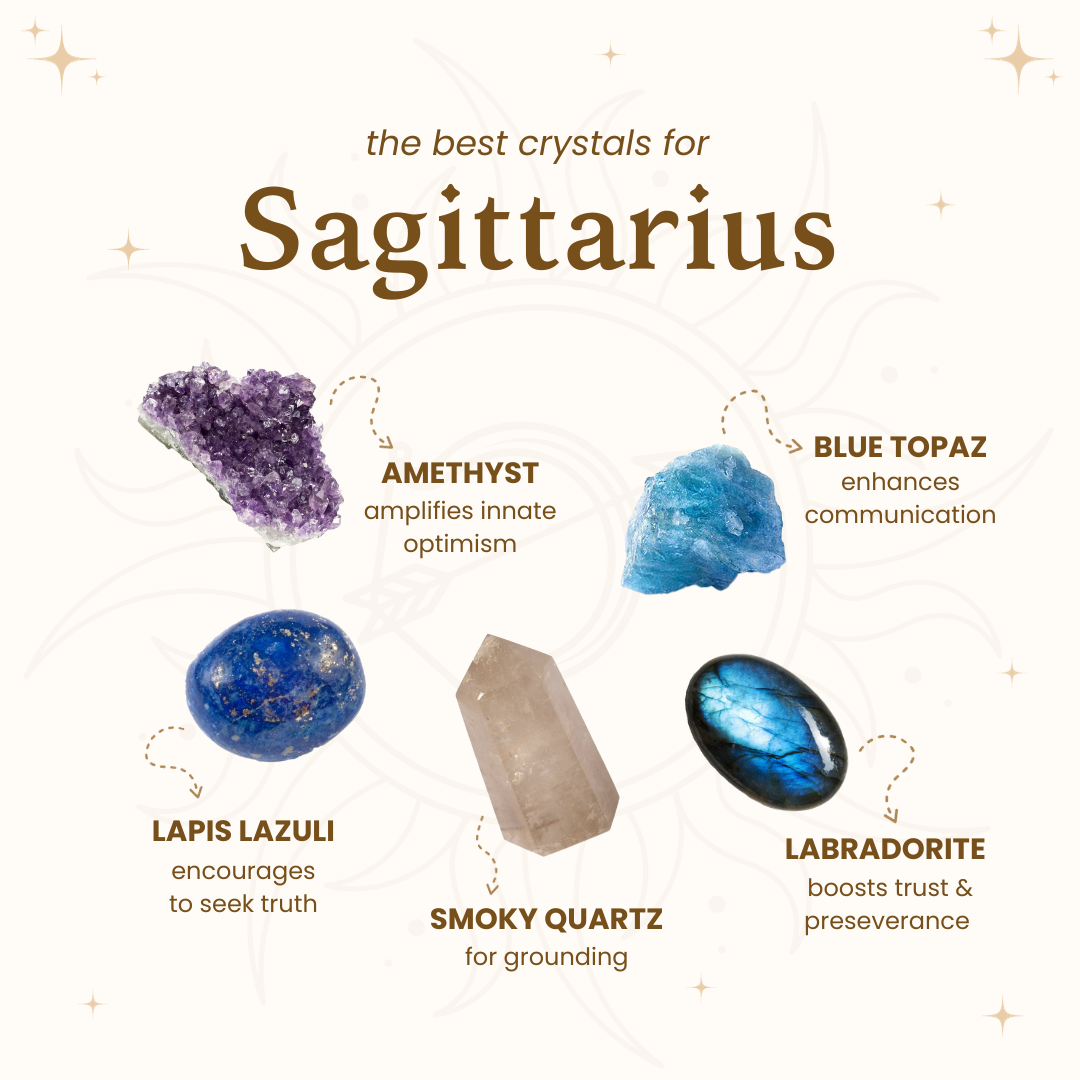 Top Crystals for Sagittarius: Boost Adventure & Joy