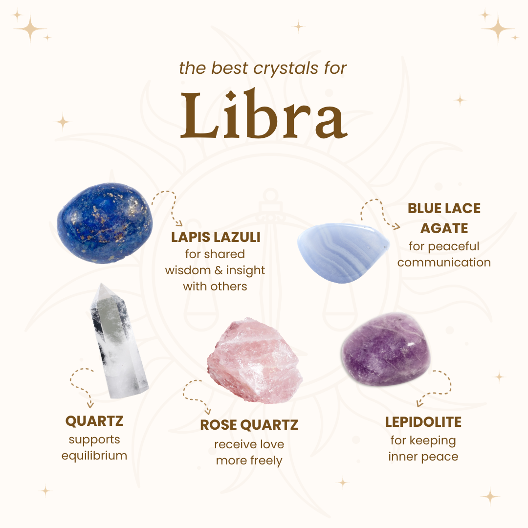 Unlock Love & Peace: Top Crystals for Libra's Harmony & Bonds