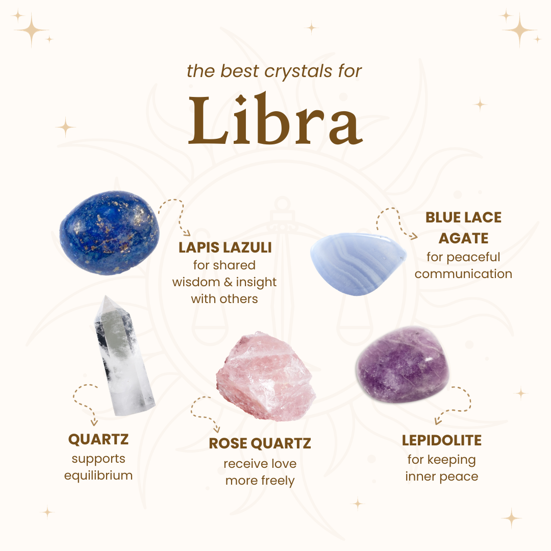 Unlock Love & Peace: Top Crystals for Libra's Harmony & Bonds – Witchy