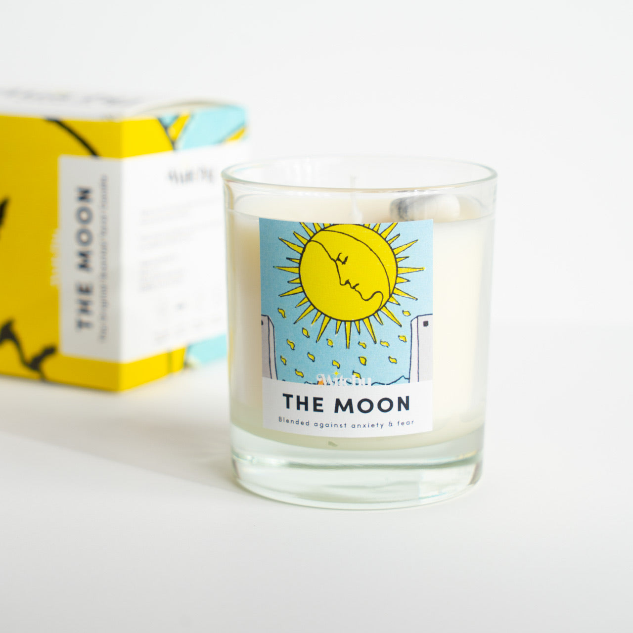 The Moon Tarot Candle for Relief of Anxiety & Fear