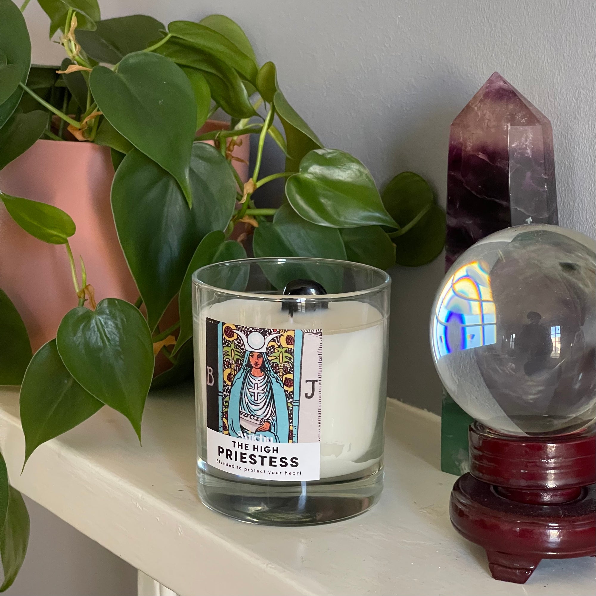 The High Priestess Tarot Candle for Protection & Gut Instincts