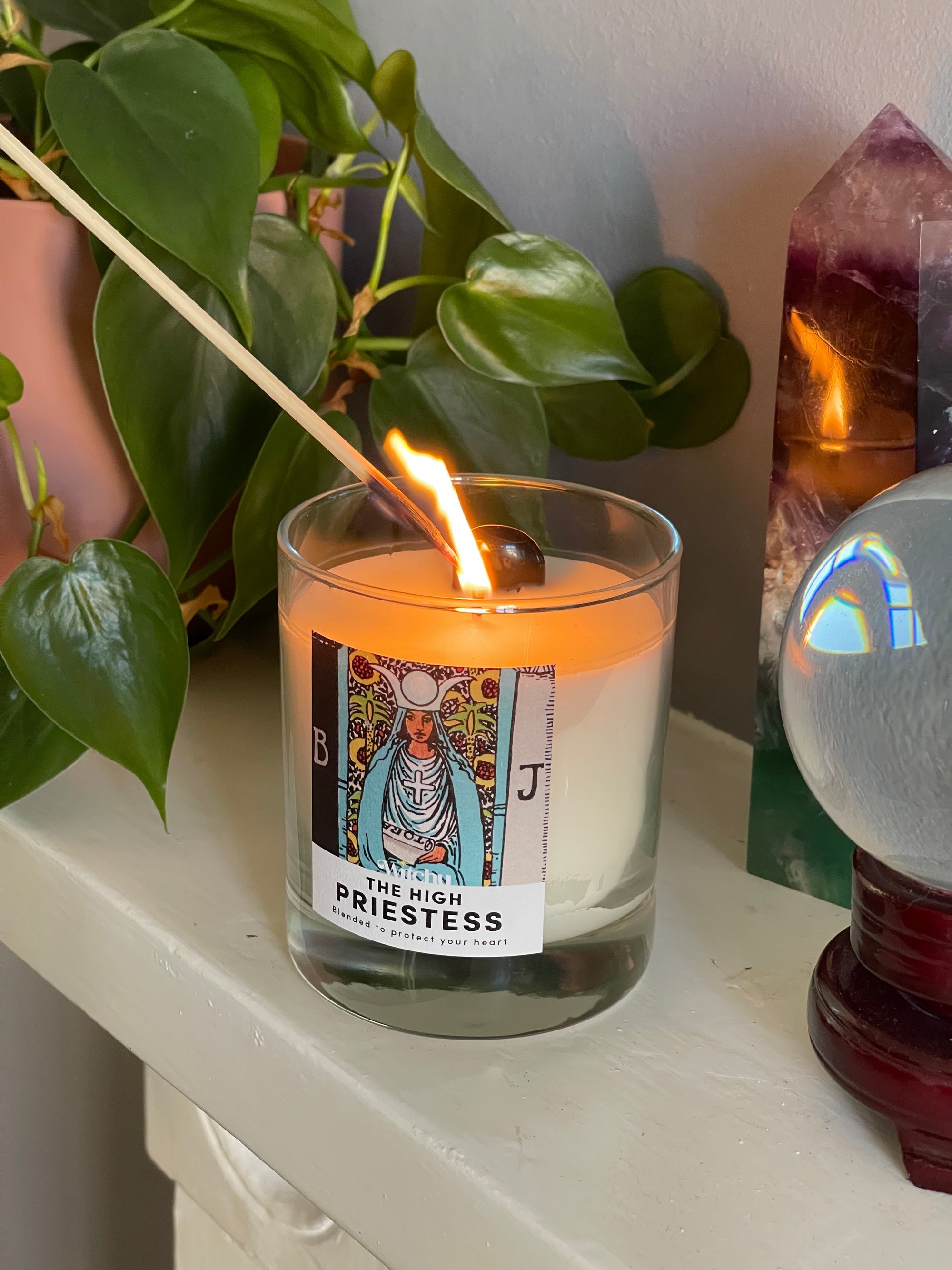 The High Priestess Tarot Candle for Protection & Gut Instincts